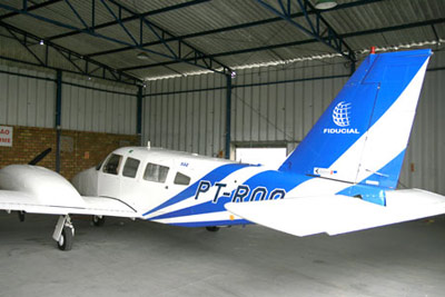 Sêneca III, uma das aeronaves da Fiducial.